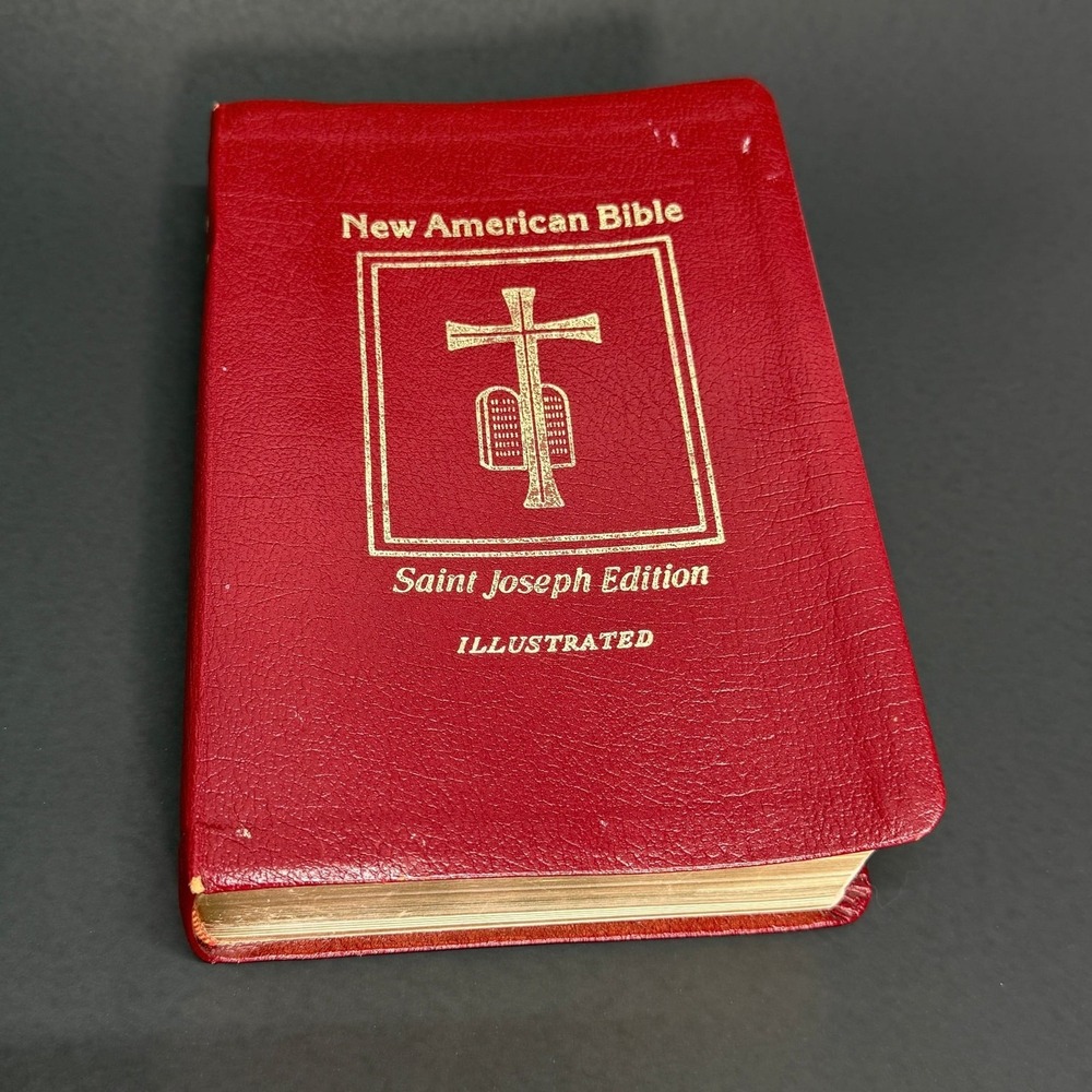 Catholic Book Publishing New American Bible Red Solid Illustrated